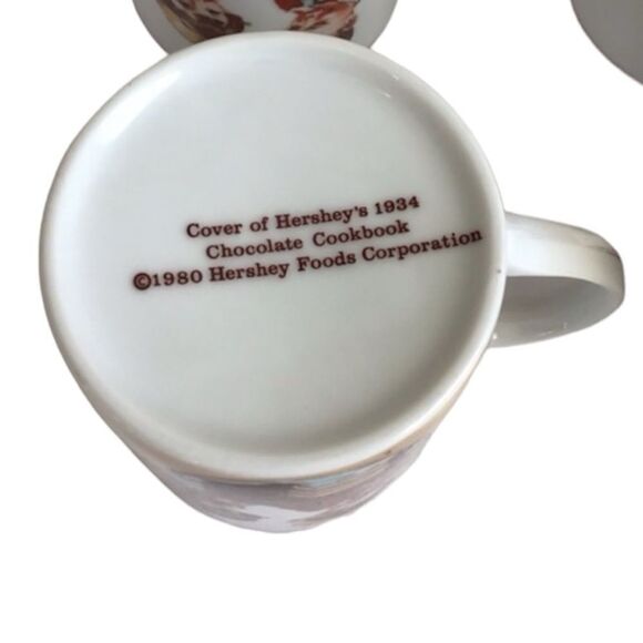 Normal Rockwell 4-Piece Mug Set Cover Of Hersey 1934 Cookbook - Picture 3 of 7